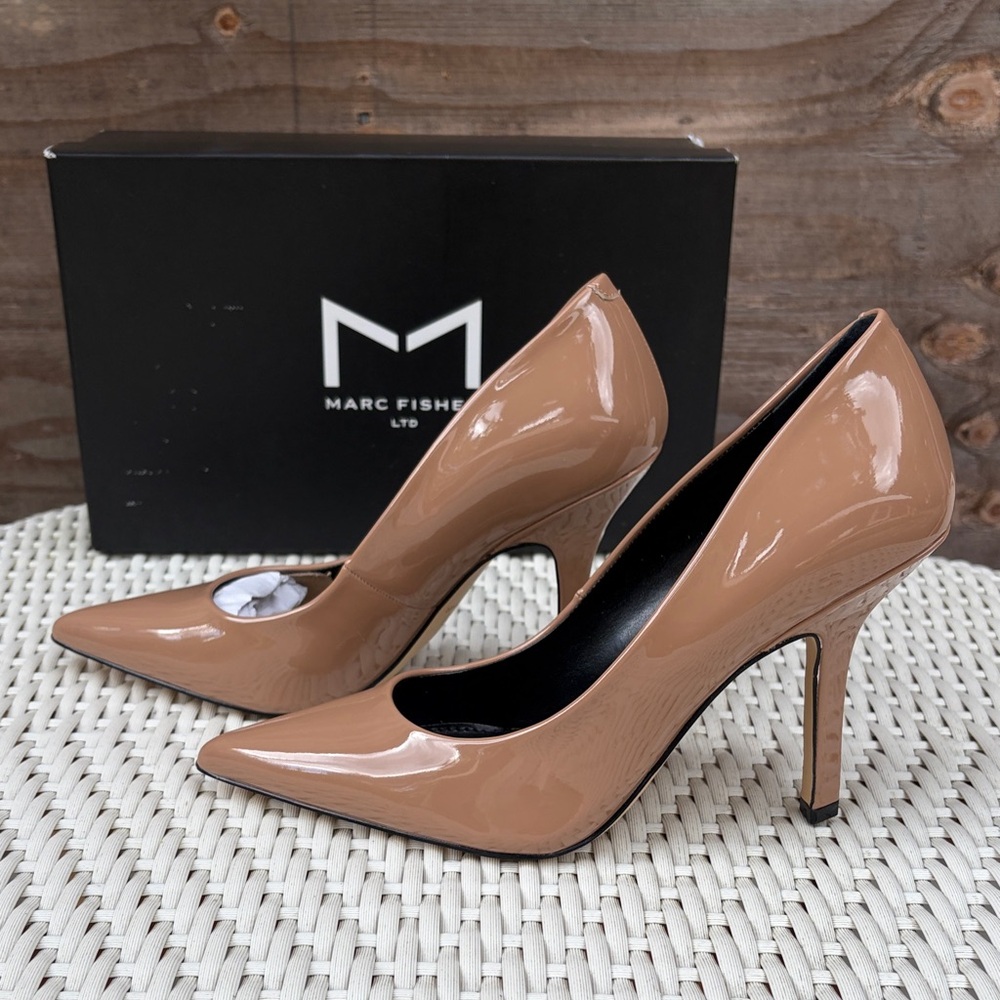 Marc Fisher Everly Patent Pointed Toe Pumps - Picture 6 of 6